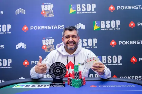 Reginaldo Moraes vence Mixed Games Dealers Choice em segundo título no BSOP Winter Millions