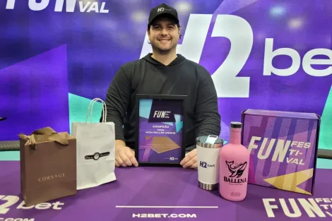 Bruno Mazarelli ganha o 100K High Roller Unique do H2 Fun Festival