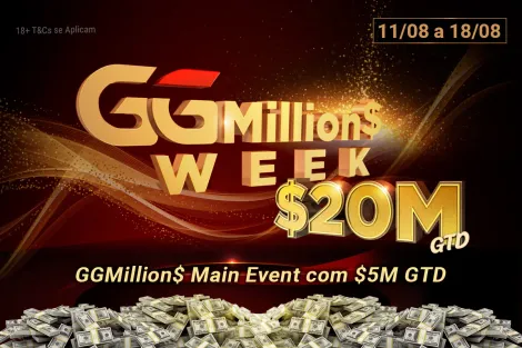 GGMillion$ Week terá US$ 20 milhões garantidos a partir de domingo no GGPoker