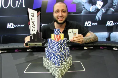 Robson Soares leva a melhor no Capital Poker Fest do H2 Club São Paulo