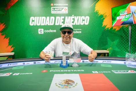 Carlos Hidalgo vence NLH Turbo KO do LAPT México em HU de reviravoltas