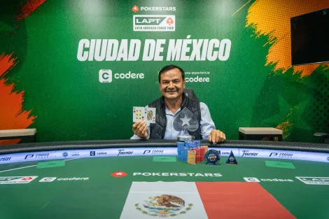 Gerardo García é campeão do NLH 5K Turbo do LAPT México em estreia no live