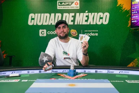 Juan Barattini é campeão do Progressive KO do LAPT México e mira bicampeonato