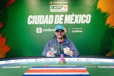 Chip leader no Main Event, Mauricio Madrigal leva Big Stack do LAPT México