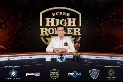 Quan Zhou vence Evento #2 da Super High Roller Series após heads-up relâmpago