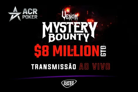 SuperPoker transmite FT do The Venom Mystery Bounty nesta terça; confira