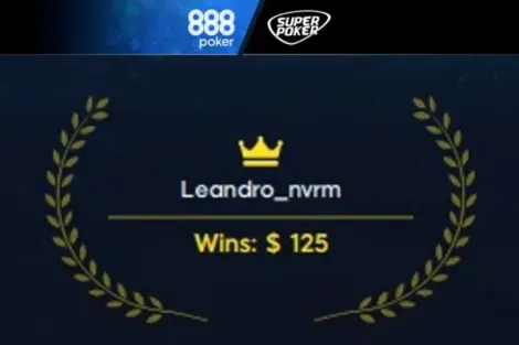 Leandro Matos conquista o título do Freeroll SuperPoker no 888poker