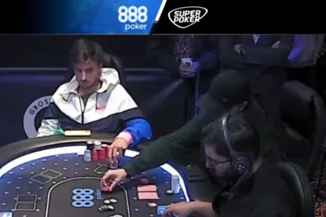 Tinha escape? Decisão com top pair teve muito ICM envolvido no 888Live Manchester