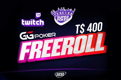 Freeroll SuperPoker entrega T$ 400 garantidos nesta quarta no GGPoker