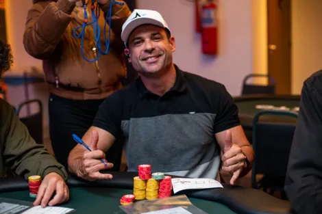 Mauricio Gesswein é o chip leader do Dia 1B do Main Event do CGP Capital