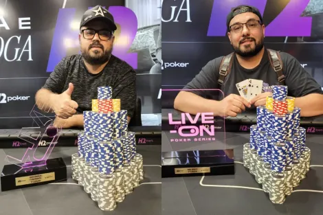 Rafael Bryan e Rodrigo Esteves são campeões na Live-On do H2 Club São Paulo