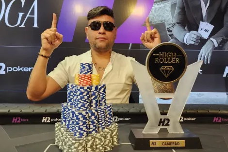 Charles Ferreira leva a melhor no High Roller 100K do H2 Club São Paulo