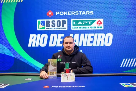 Gabriel Baleeiro leva HORSE do BSOP Rio em primeiro título de Mixed Games no circuito