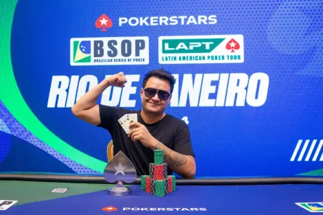 Juan Cepeda conquista R$ 1.500 Turbo do LAPT Rio em all in triplo na mão final