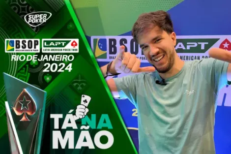 Tá na Mão: Nicolas Coppini extrai com overbet gigante no BSOP/LAPT Rio