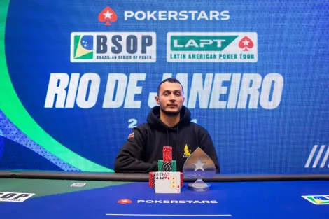 Neto Ribeiro vira heads-up contra Pedro Todorovic e fatura PLO 5 Turbo PKO do LAPT Rio