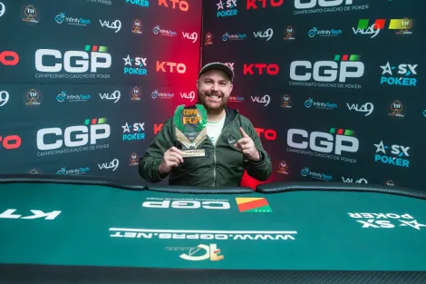 Joel dos Passos faz bonito e crava Torneio da Federação NLH do CGP Gramado