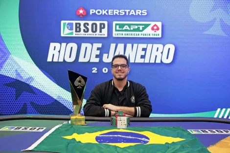 Brunno Botteon é campeão do Main Event do LAPT Rio em Dia Final relâmpago