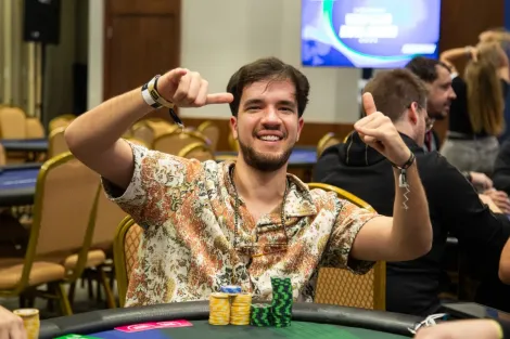 Nicolas Coppini puxa fila no Dia 1 do High Roller do BSOP Rio