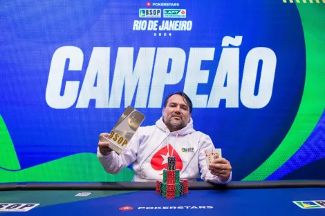 Ricardo Souza faz bonito e é campeão do Win The Button KO do BSOP Rio