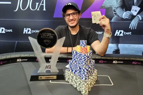 Gabriel Soares é campeão do High Roller 100K do H2 Club São Paulo