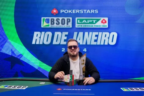 Ezequiel Waigel crava High Roller do BSOP Rio e encerra busca de 10 anos