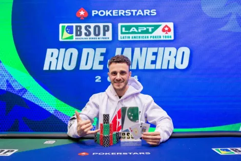 No apagar das luzes, Aramis Salvadori vence Deepstack Turbo do BSOP Rio