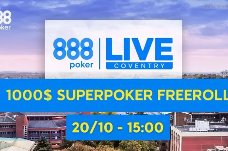 Freeroll SuperPoker tem US$ 1.000 garantidos neste domingo no 888poker