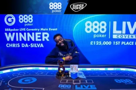 Chris Da-Silva vence Main Event do 888poker LIVE Coventry e leva forra da carreira