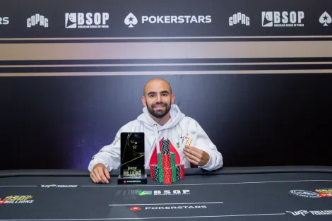 Joaquin Pacha, da Argentina, vence Start-Up Mystery Bounty do BSOP Millions