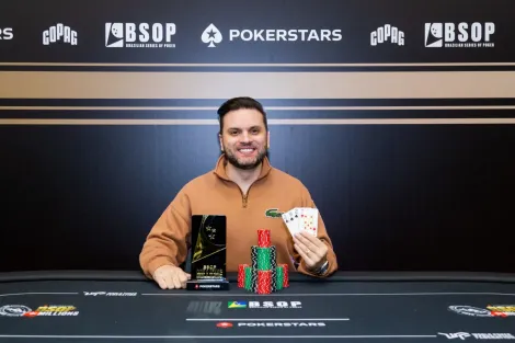 Saulo Sabioni vence Stud 8 or Better / Omaha 8 or Better e leva o bi no BSOP Millions