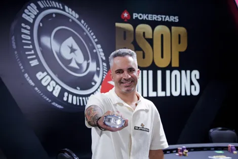 Lúcio Antunes é campeão brasileiro de Omaha após BSOP Millions inspirado