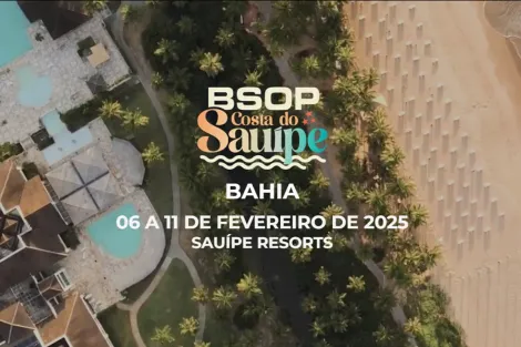 BSOP Costa do Sauípe abre temporada 2025 do circuito nesta quinta; confira