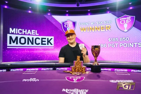 Michael Moncek vence Evento #1 da PokerGO Cup após dominar mesa final