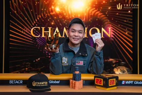 Tuck Wai Foo vence Evento 2 da Triton Jeju e leva US$ 1,3 mi; China domina Evento 1