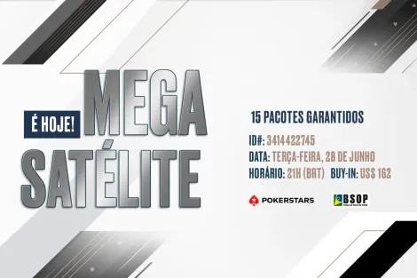 Mega Satélite do BSOP Winter Millions acontece hoje com 15 pacotes garantidos