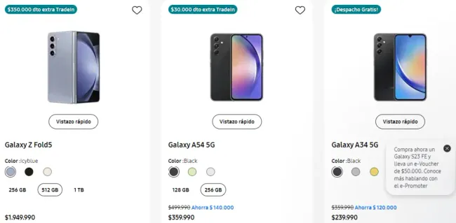 Ofertas de Samsung