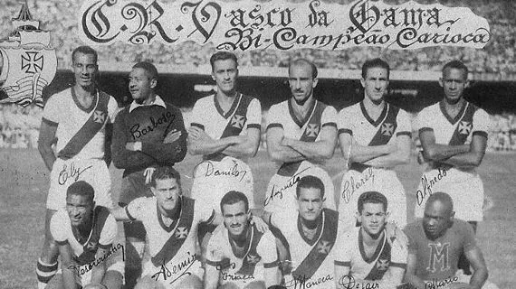 Elenco do Vasco campeão do Sul-Americano de 1948 – Foto: Divulgação/Acervo Vasco