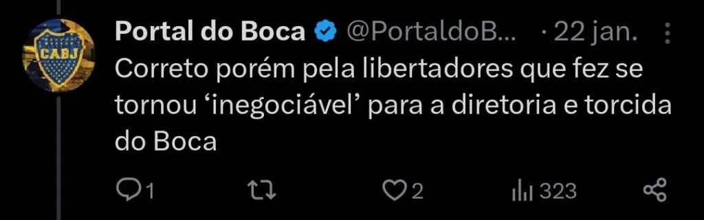 Repercussão via Twitter