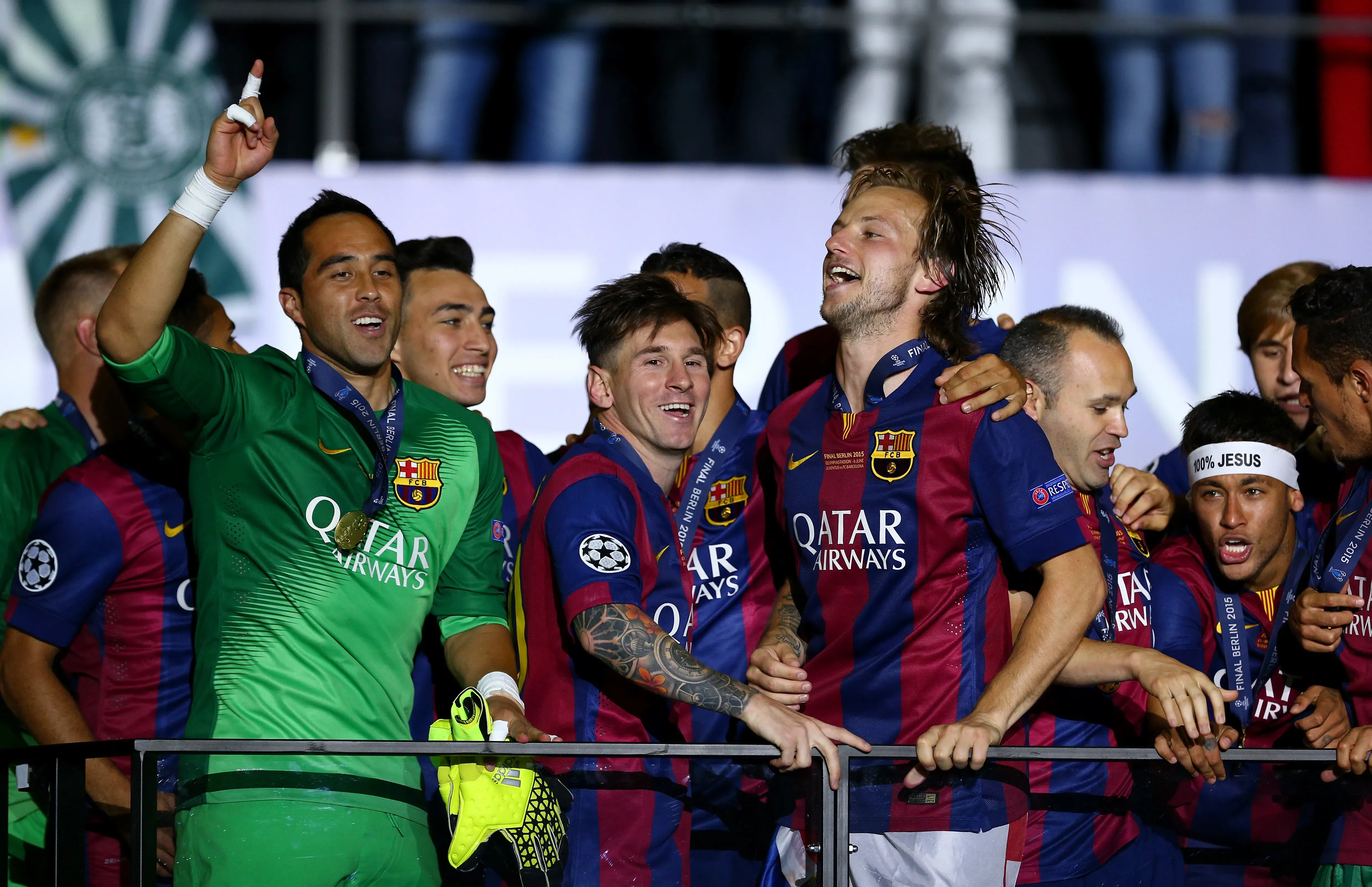 Claudio Bravo tras ganar la Champions League con el Barcelona.