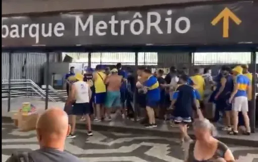 Fluminense x Boca Juniors confusão - Foto: Reprodução/X 