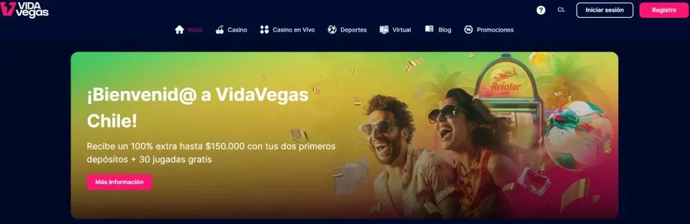 Bono de bienvenida VIDA Vegas