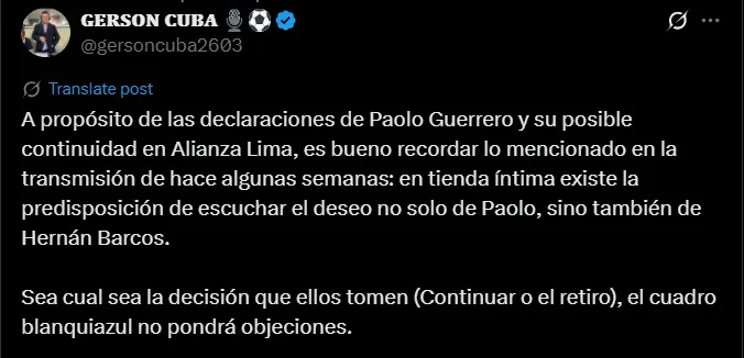 Fuente: @gersoncuba2603