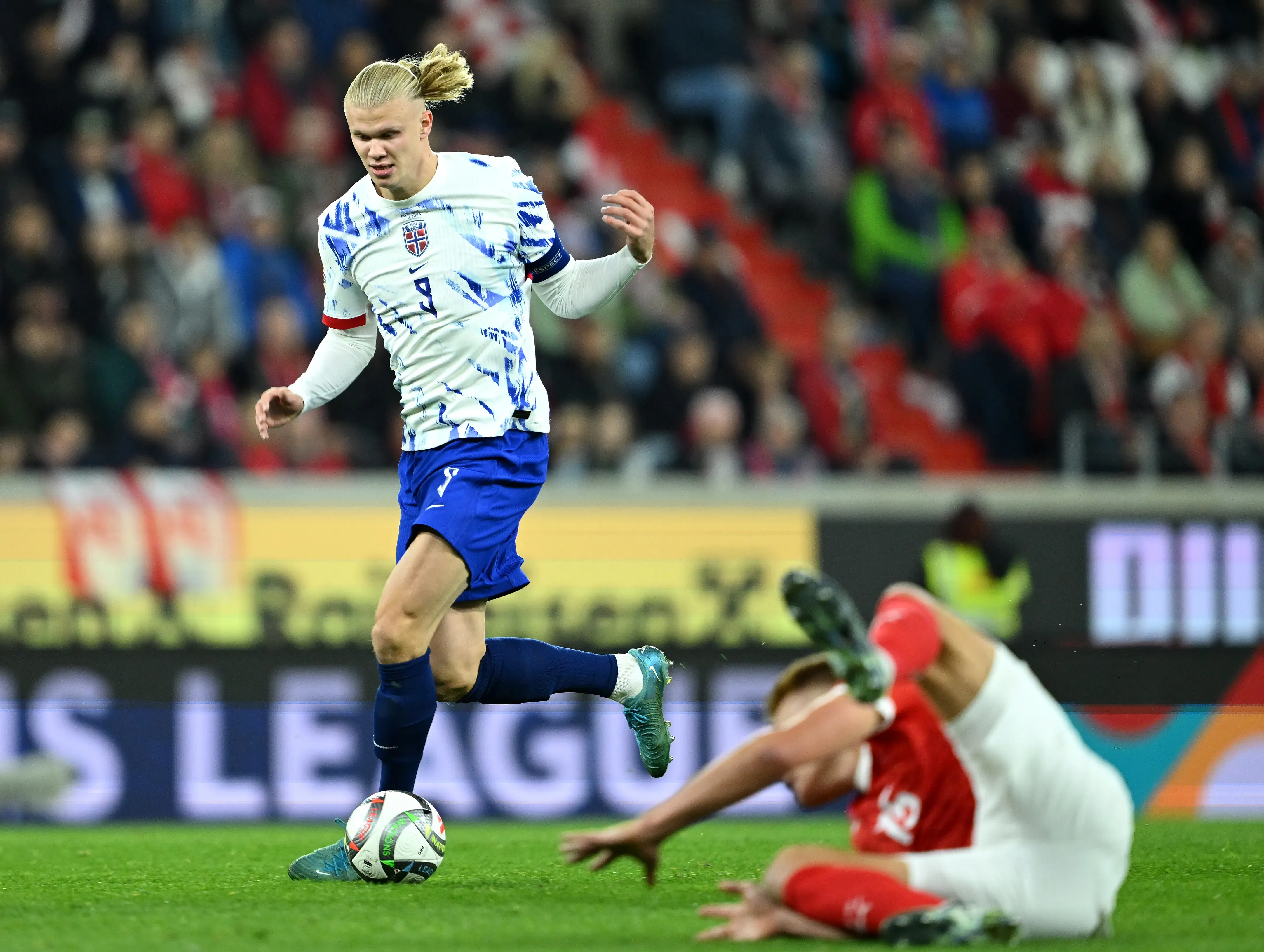 Erling Haaland: craque da Noruega pode disputar sua primeira Copa do Mundo (Foto: Christian Bruna/Getty Images)