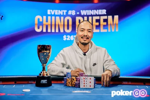 O fim foi diferente para Chino Rheem no Evento #8 do USPO (Foto: PokerGO)
