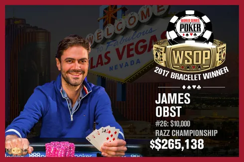 James Obst – Campeão Evento #26 – WSOP 2017
