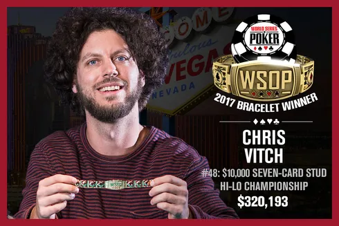 Chris Vitch conquista seu segundo bracelete no Evento #48 da WSOP