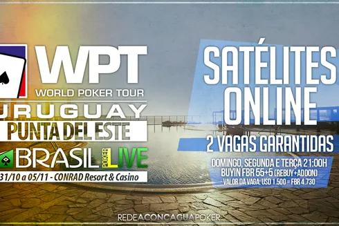 Brasil Poker Live oferece satélites para o WPT Uruguai