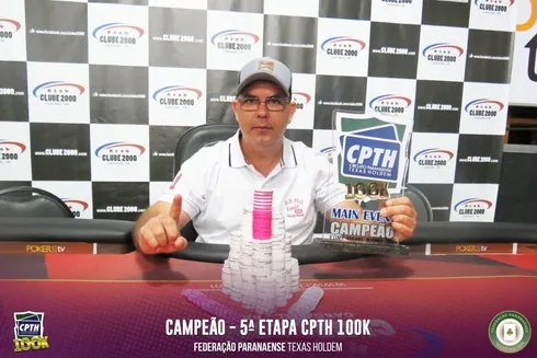 Silvio Cesar Guimarães – Campeão Main Event – Circuito Paranaense Texas Holdem
