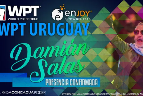 Damian Salas confirmado no WPT Uruguai
